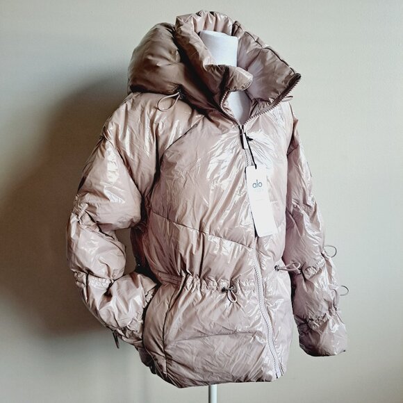 NEW Alo Stunner Puffer Jacket Dusty Pink Size S - Picture 8 of 16